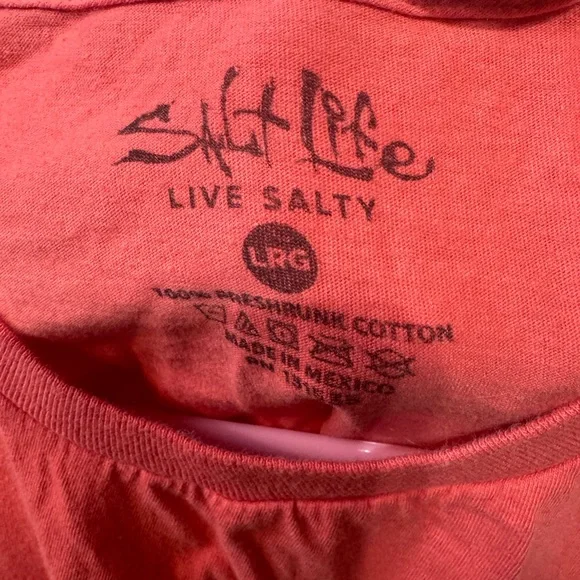 Salt Life Men's Vibrant Red Short Sleeve Tee - Picture 2 of 3